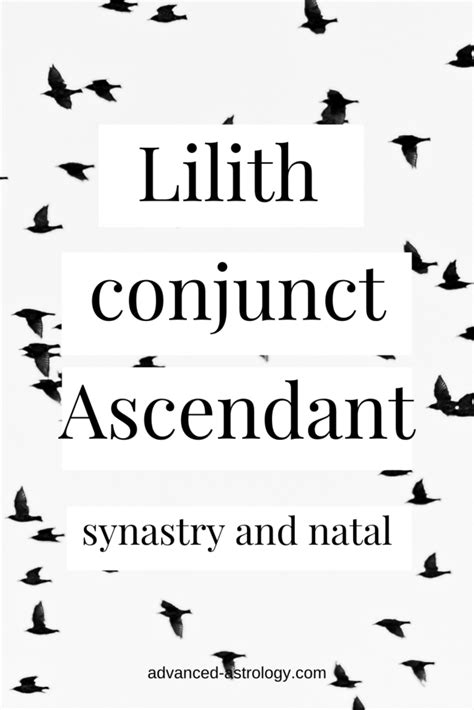 the <strong>ascendant</strong> is your appearance, your individual, the mask you wear in front of people. . Lilith conjunct ascendant natal